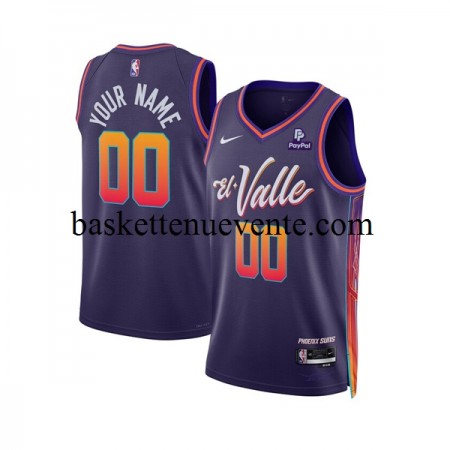Maillot Basket Phoenix Suns Personnalisé Nike 2023-2024 City Edition Violet Swingman - Homme